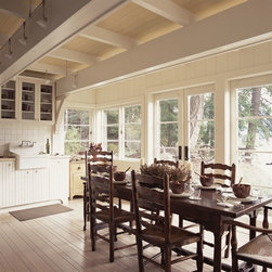 Modern Farmhouse Kitchen with Wood Look Ceilings - Ceiling Tile