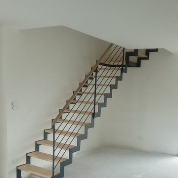 escalier en crémaillere,1/4 tournant haut