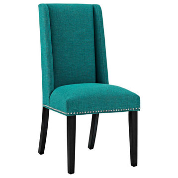 Baron Dining Chair Fabric Set of 2, Teal