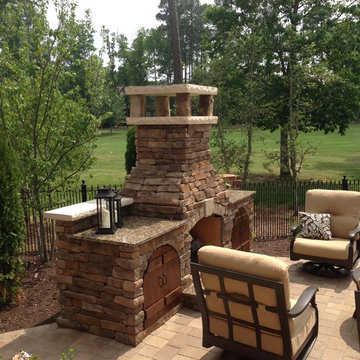 Outdoor Fireplace After