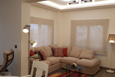 Example of a trendy family room design in Other