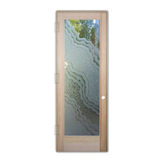 Interior Door, Metamorphosis Peak, 3D Gluechip, Douglas Fir, 24x80", Right/Push