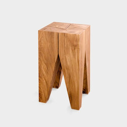 ST04 Backenzahn Stool in Oak - Bar Stools And Counter Stools