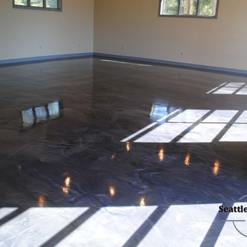 Designer Metallic Epoxy Garage Floor