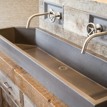 Custom corner vanity