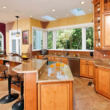 Custom Paint Job, Cabinets Bring Kitchen to Life