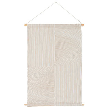 Pax PAX-1000 Wall Hanging, Ivory and Cream, 36"x24"