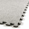 24"x24" Royal Interlocking Carpet Tiles Kit, Set of 25, Light Gray