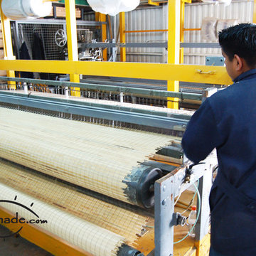Eco-weaving fabrics on our own looms