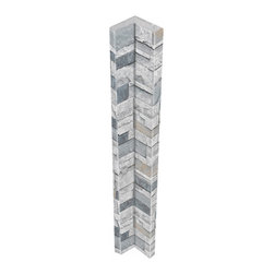 136-CT1-DURANGO STACKED STONE VENEER INSIDE CORNER 48"H X 3 1/2"W X 1 1/4"D - Wall Panels