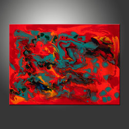 Liquid Industrial Series Paintings - Artwork
