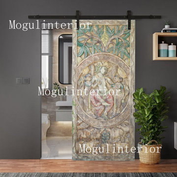 Antique Carved Zen Wall Panel & Headboards