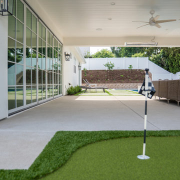 Putting Green Meets Covered Lounge