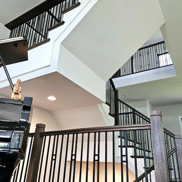 Project #109 | U-Shaped Stairs in Countryside Retreat