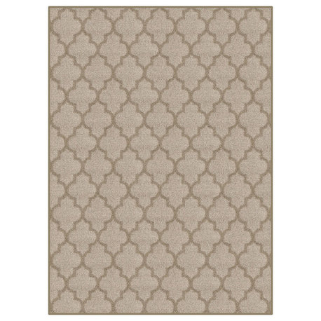 Milliken CAVETTO II Area Rug, Active Home Nylon, KHAKI 6'x12'