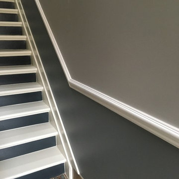 Mise en peinture d'une cage d'escalier