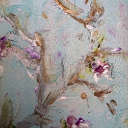 Pale Blue Botanical - Paintings