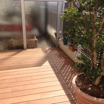 Terrasse en bois exotique