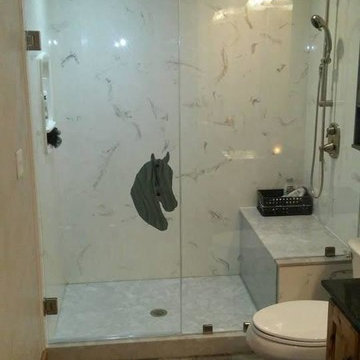 Rustic Custom Shower Enclosure