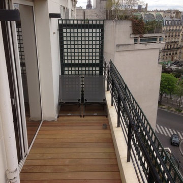 Balcon en bois exotique Ipé