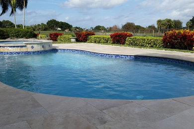 Inspiration for a transitional pool remodel in Miami