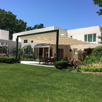 Free standing support for a 20 x 36 feet Infinity Canopy.