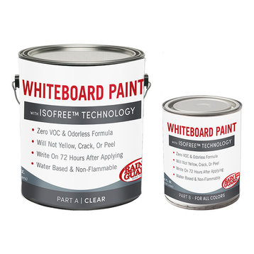 Whiteboard Paint with IsoFree™ Technology, Clear Gloss, 32 Oz- Quart Kit