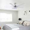 DELight 52" Ceiling Fan with Light Remote Chandelier Lamp 6 Speed Reversible