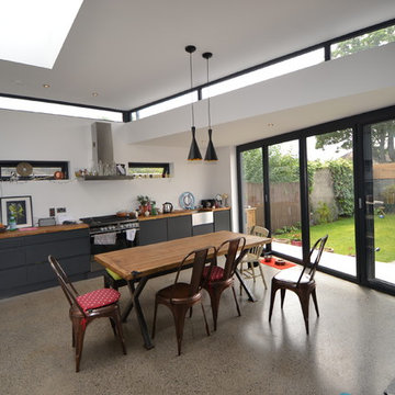A contemporary and industrial-style renovation