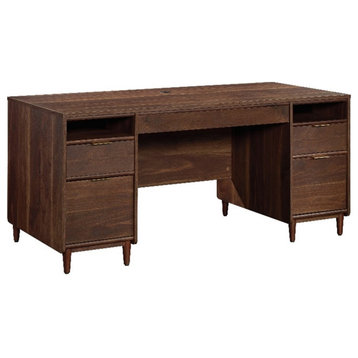 Sauder Clifford Place Engineered Wood Executive Desk in Grand Walnut