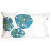 Liora Manne Visions I Sand Dollar Blue Accent Pillow 12" x 20"