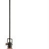 Kichler 43764 Hatteras Bay Mini Pendant with Etched Glass Shade, Olde Bronze