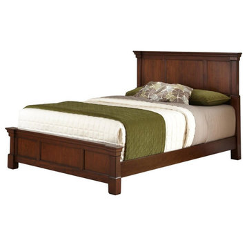 Homestyles Aspen Wood King Bed in Brown