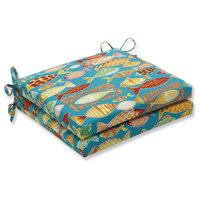 Outdoor/Indoor Hooked Beach Squared Corners Seat Cushion 20x20x3 (Set of 2)