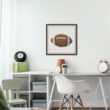"Let's Play Football" Framed Painting Print