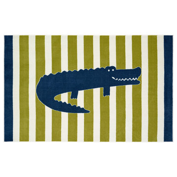 Friendly Alligator Multi Rug, 5'x8'