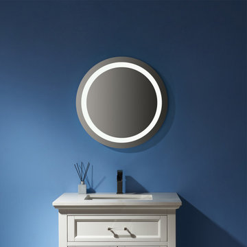 24''Modern & Contemporary LED Lighted Bathroom/Vanity Wall Mirror