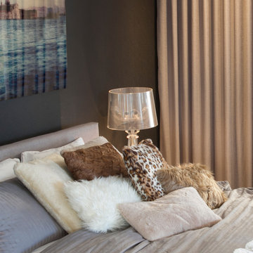 Belton Faux Fur Pillow - Tan 12x20