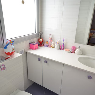 Badezimmer mit lila Boden Ideen, Design & Bilder - Juli 2020 | Houzz DE