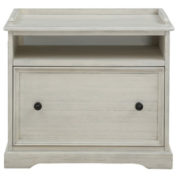 Country Meadows File Cabinet, Antique White
