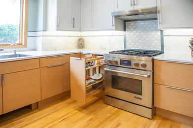 Kitchen - modern kitchen idea in Minneapolis