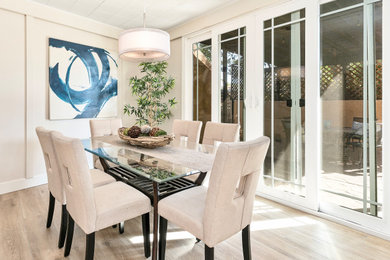 Inspiration for a transitional dining room remodel in Other