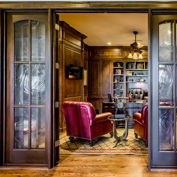 Executive Home Office & Paneled Walls