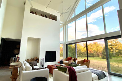 Example of a trendy living room design in Other