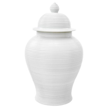 White Porcelain Jar | Eichholtz Celestine L