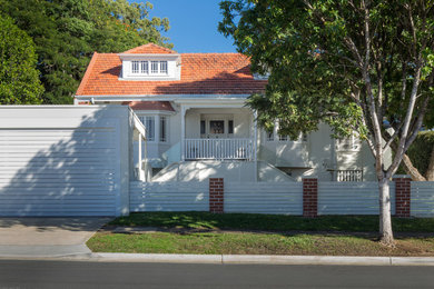 Inspiration for a traditional exterior in Brisbane.