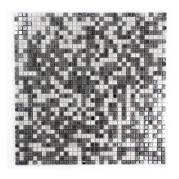 GBM Manufacturing - Galaxy 12"x12" Glass Square Mosaic Tile,Glossy Gray, Set of 20 - Mosaic Tile