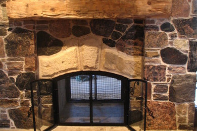 Double - Sided fireplace