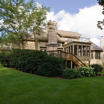 Bull Valley Traditional, Cedar Sided Renovation and Addition with Screen Porch