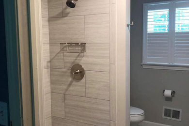 Inspiration for a contemporary bathroom remodel in Boston